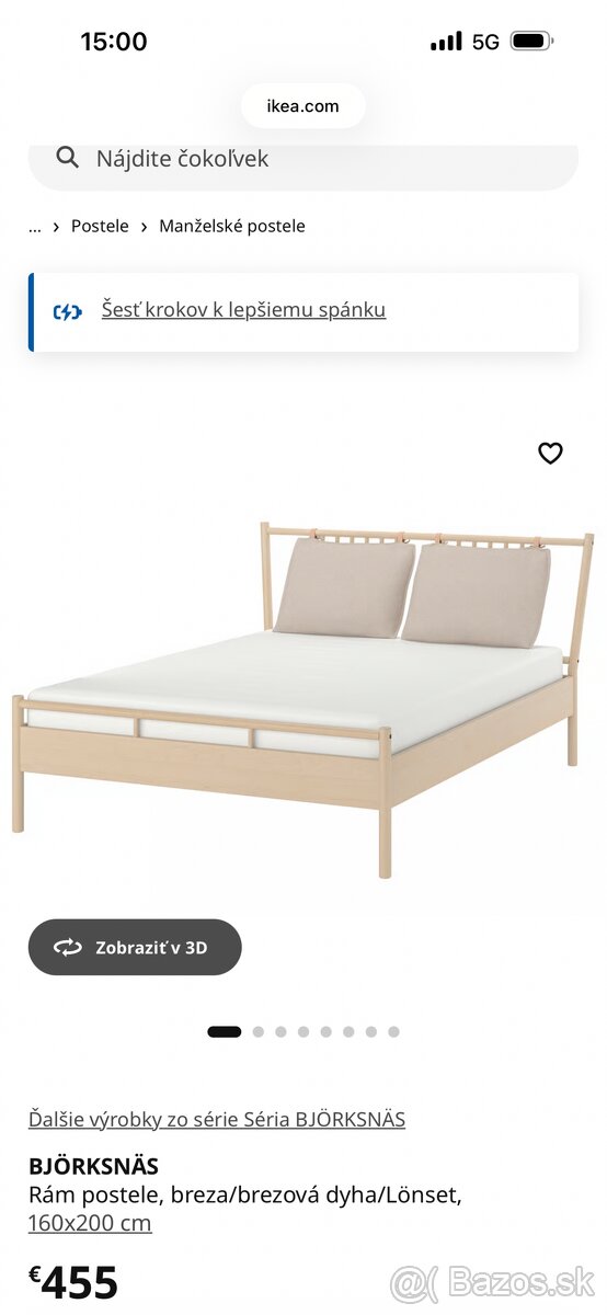 Postel ikea