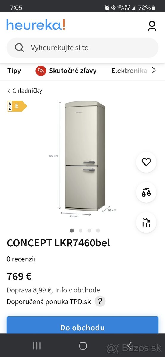 Chladnička Concept
