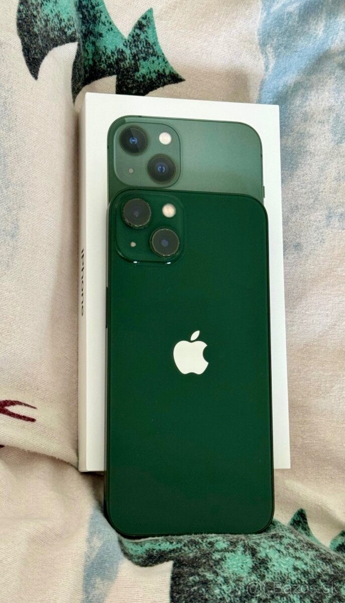 iPhone 13 Mini Green BATERIE 100% TOP