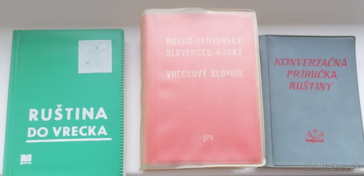 Predám konverzácie a slovníky rusko- slovenské