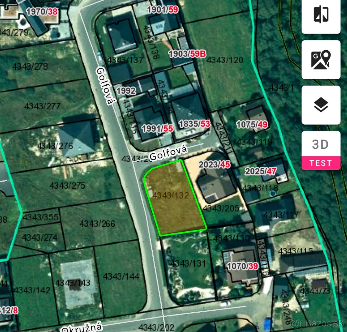 Ponúkam na predaj pozemok Veľká Lomnica