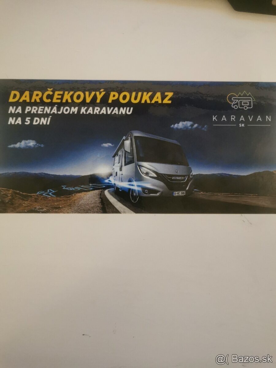 Darčeková poukážka KARAVAN
