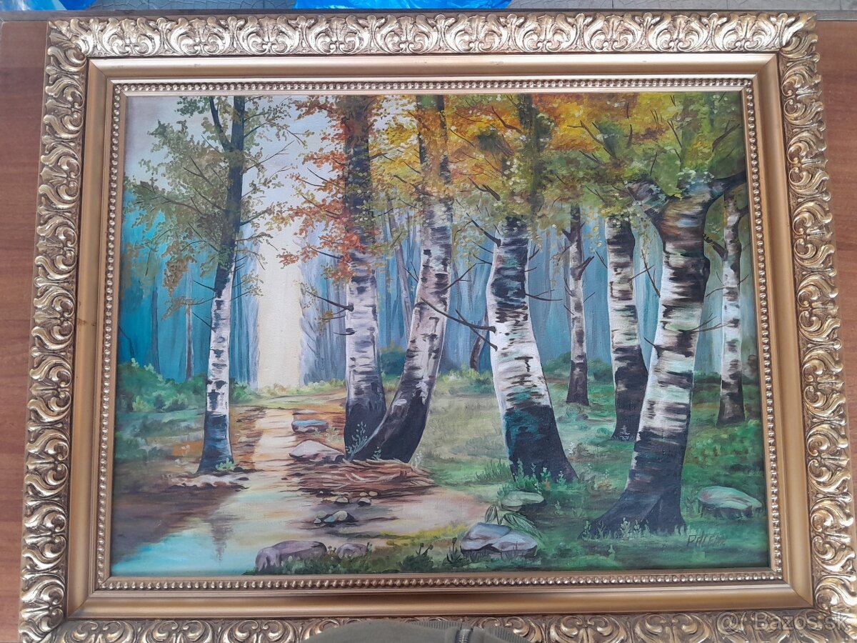 Obrazy olej na plátne,na hodvábe.