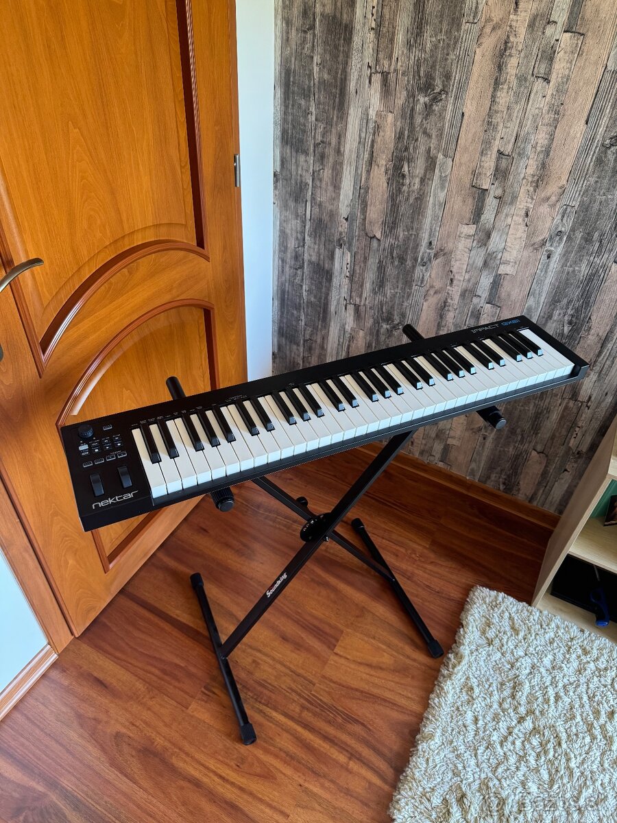 MIDI klávesy a stojan- Nektar Impact GX61 (takmer nepoužíté)