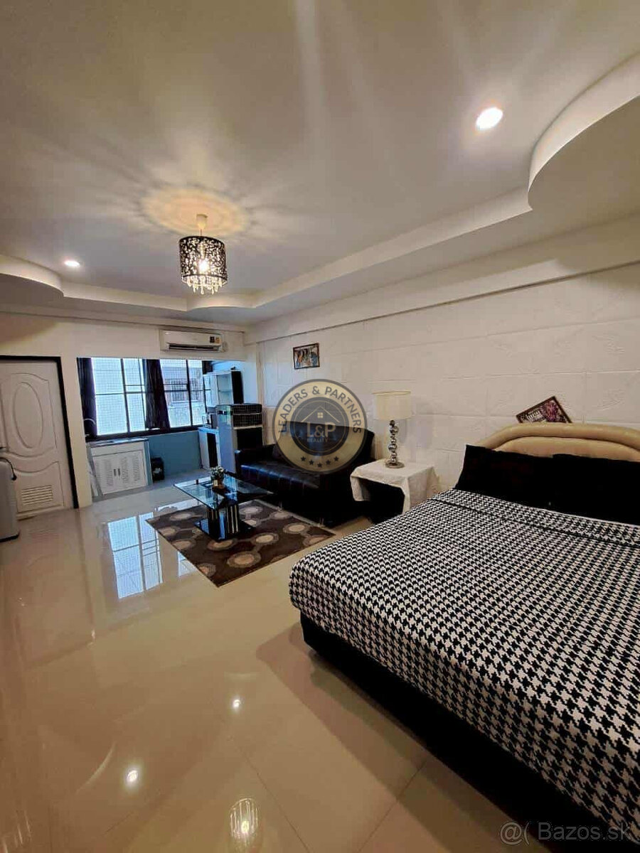 Thajsko-Pattaya-1izbový apartmán-štúdio-super cena