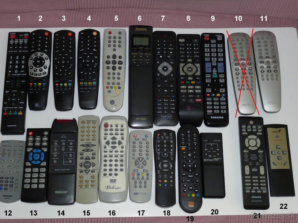 Predám diaľkové ovládače (skupina 3)