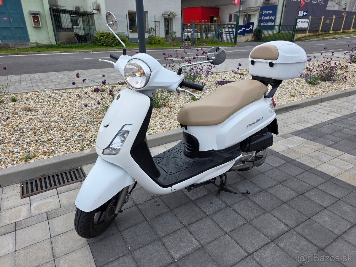 SYM Fiddle II 125s biely, 3900km