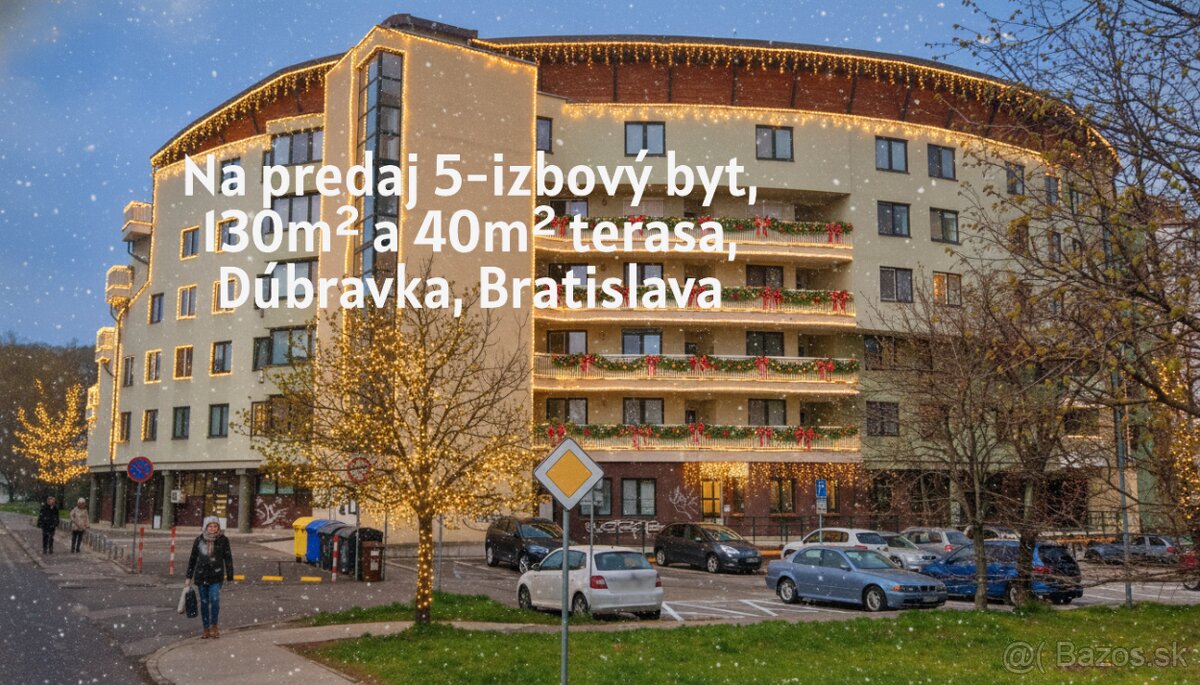 🏡Predaj: Priestranný 5-izbový byt 130m², terasa, Bratislava