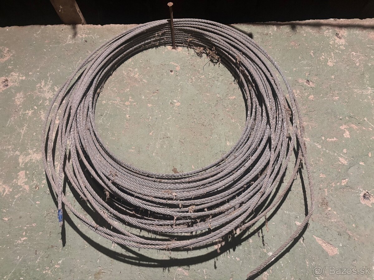 Oceľové lano 8mm