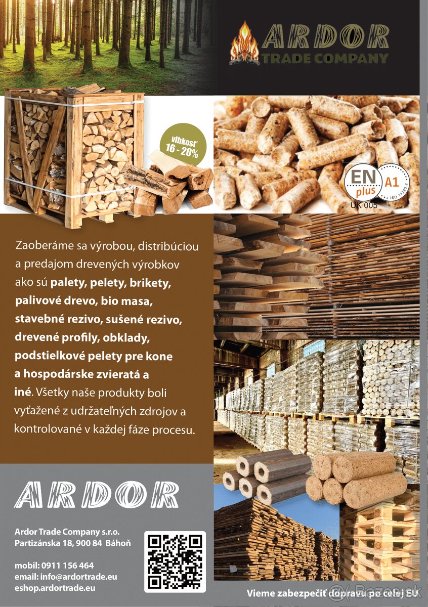 Predaj drevených materiálov - www.ardortrade.eu
