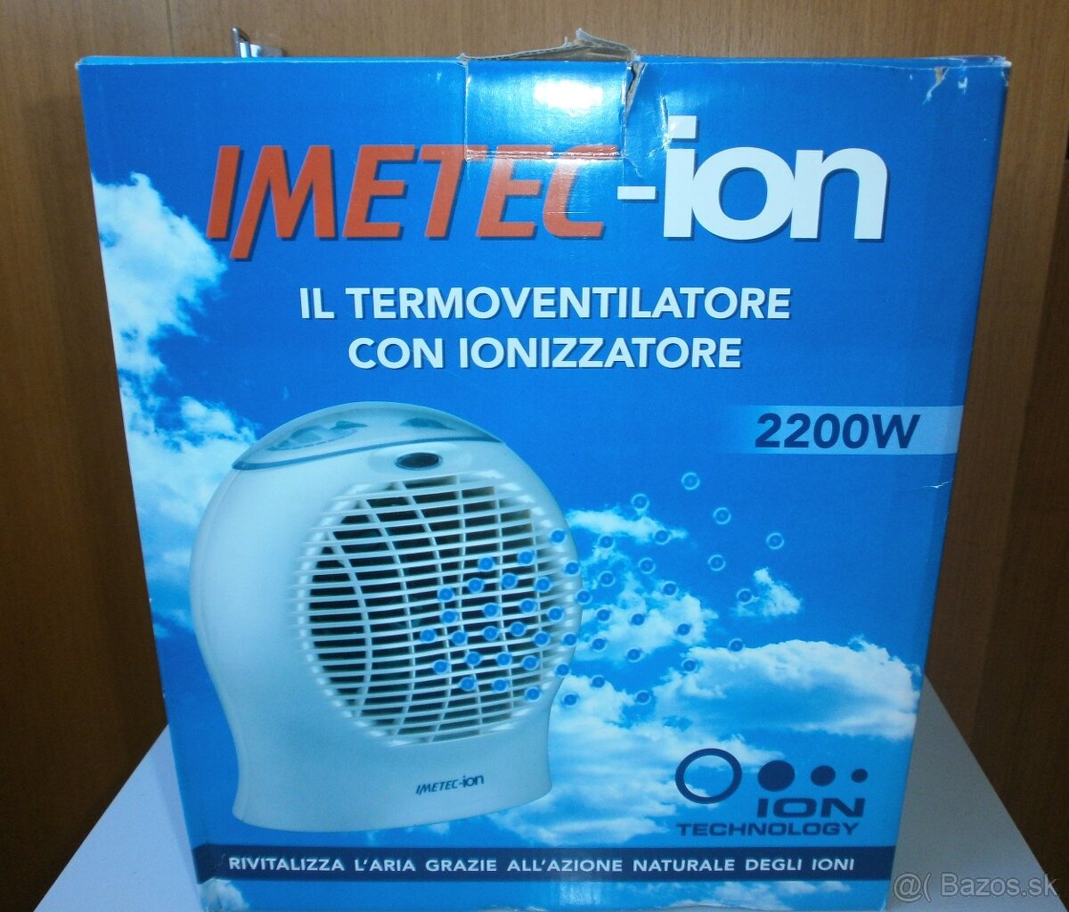 ohrievač a ventilátor
