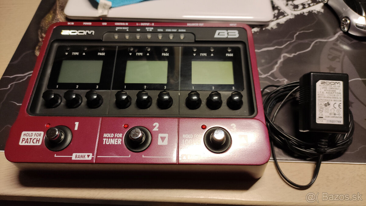 Predam basgitarovy multiefekt Zoom B3