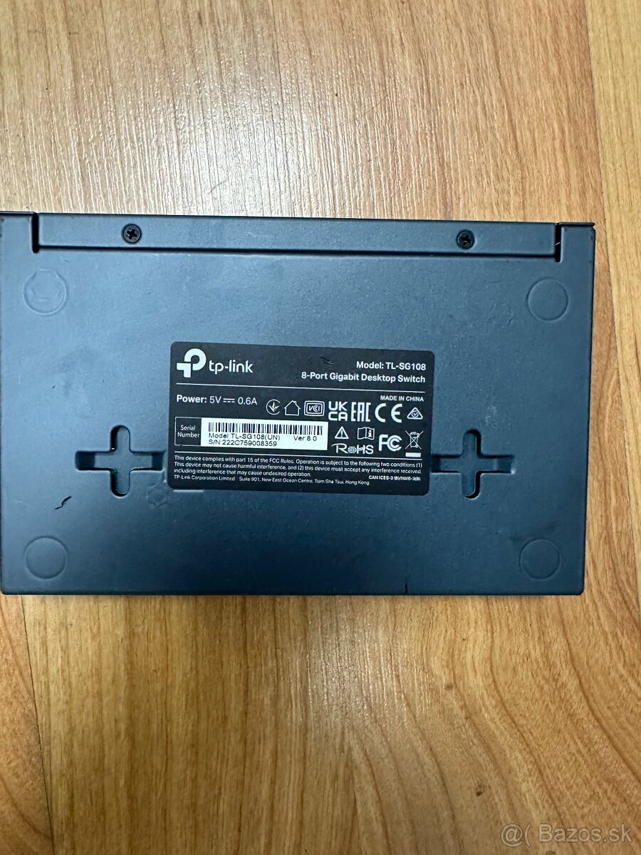 TP-Link 8-Port Gigabit Desktop Switch – sieťový rozbočovač p