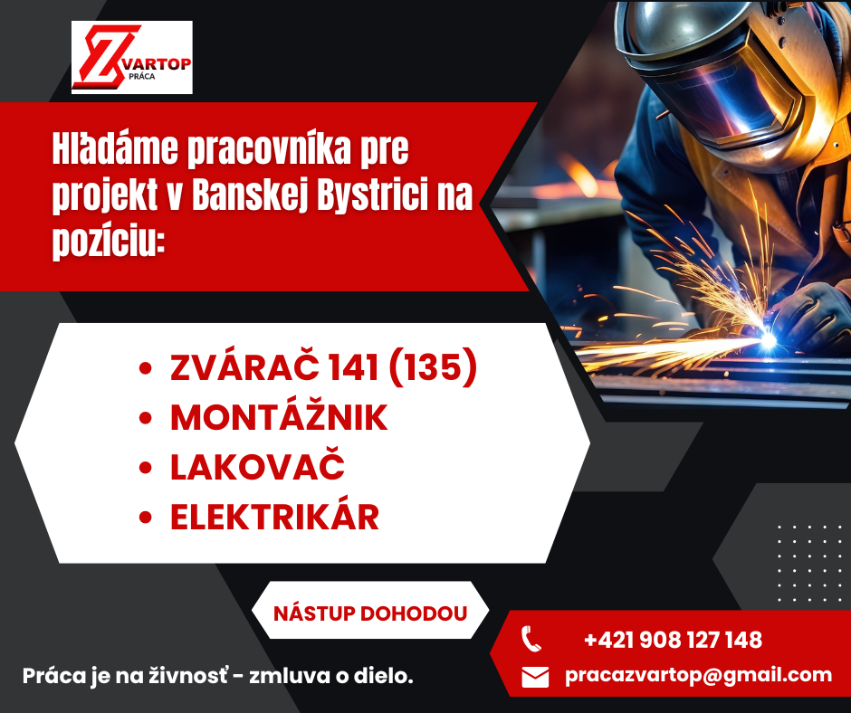 Zvárač 141, montér, lakovač