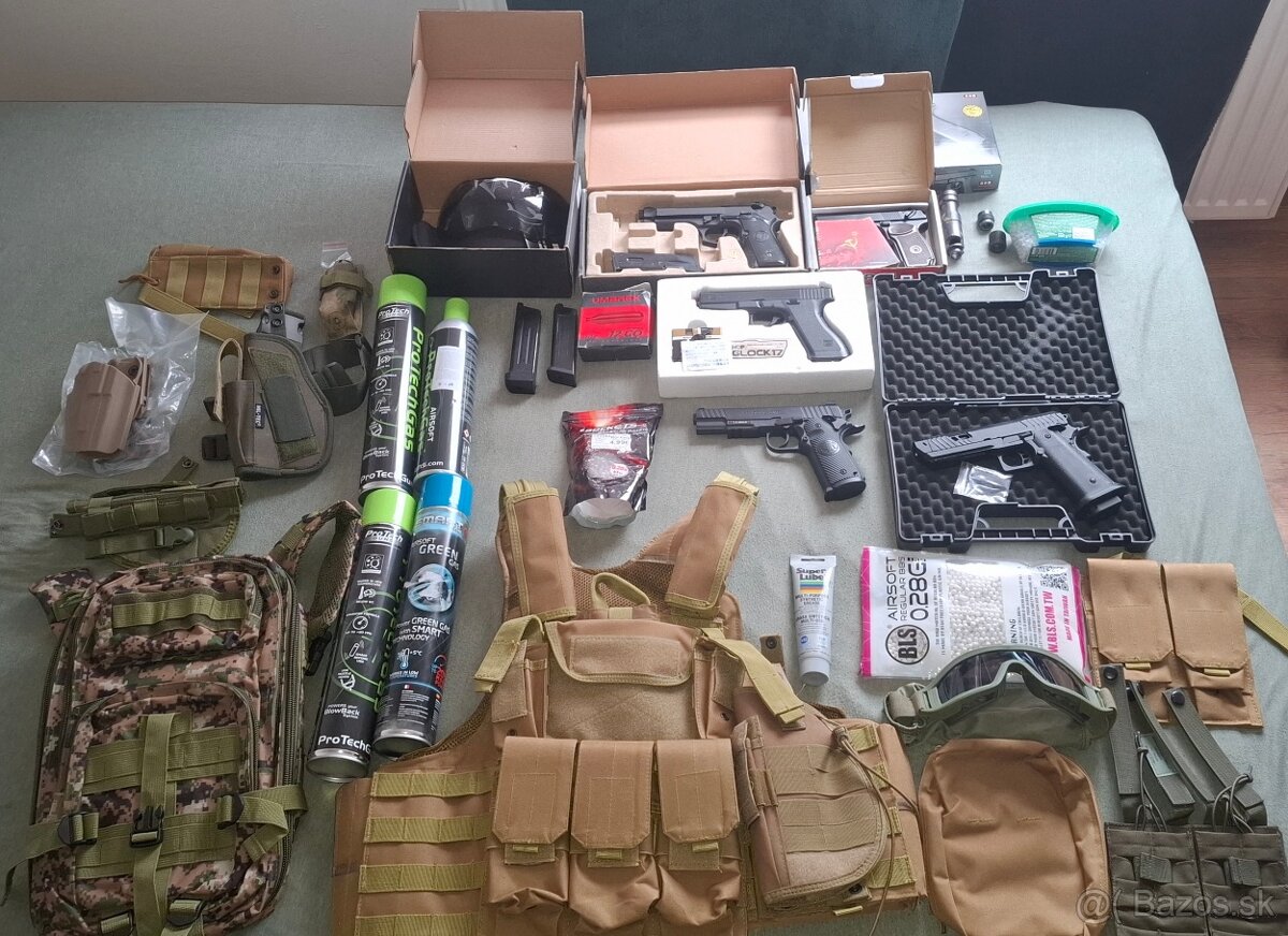 Airsoft pištole a príslušenstvo