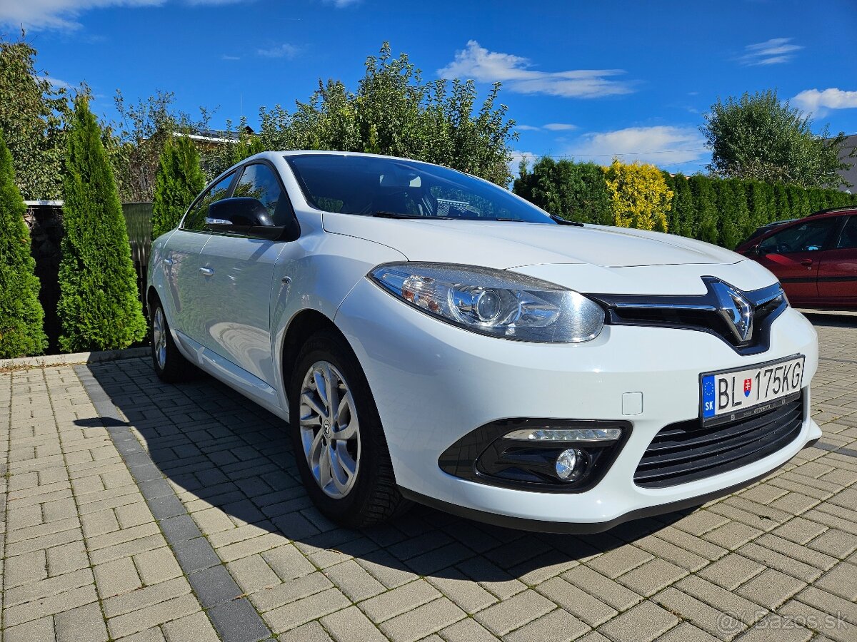 Fluence 1.6 16V Limited, ťažné, LPG, 80kw, EURO 5