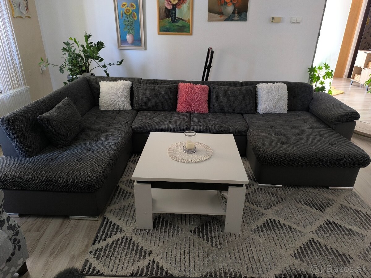 Predám sedaciu súpravu + taboretku