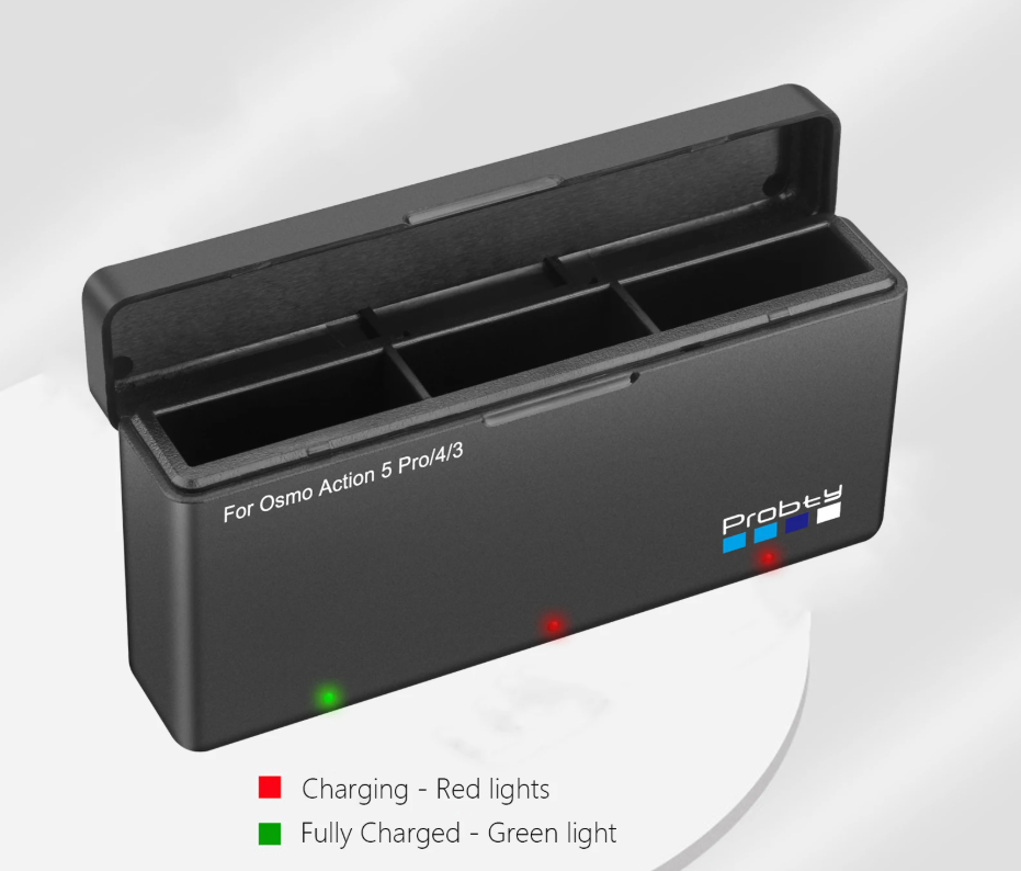 DJI Osmo Action 3/4/5 - 3v1 nabíjačka baterií,novy