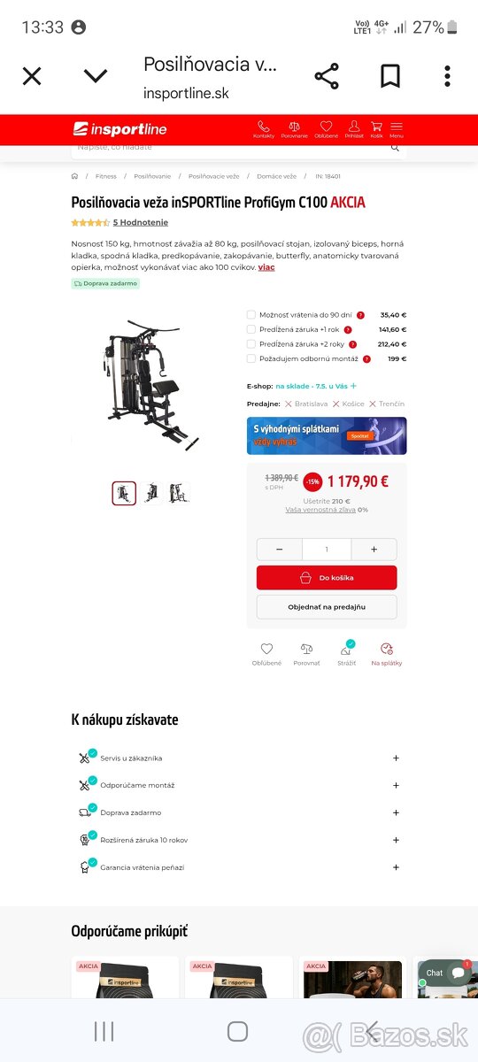 Posilovacia veža