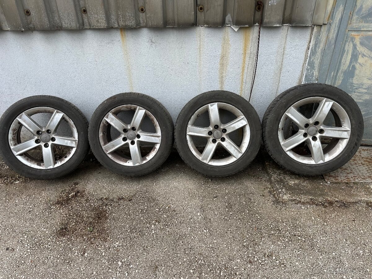 Audi alu disky AUDI + pneu 7.0Jx17 ET37 R17