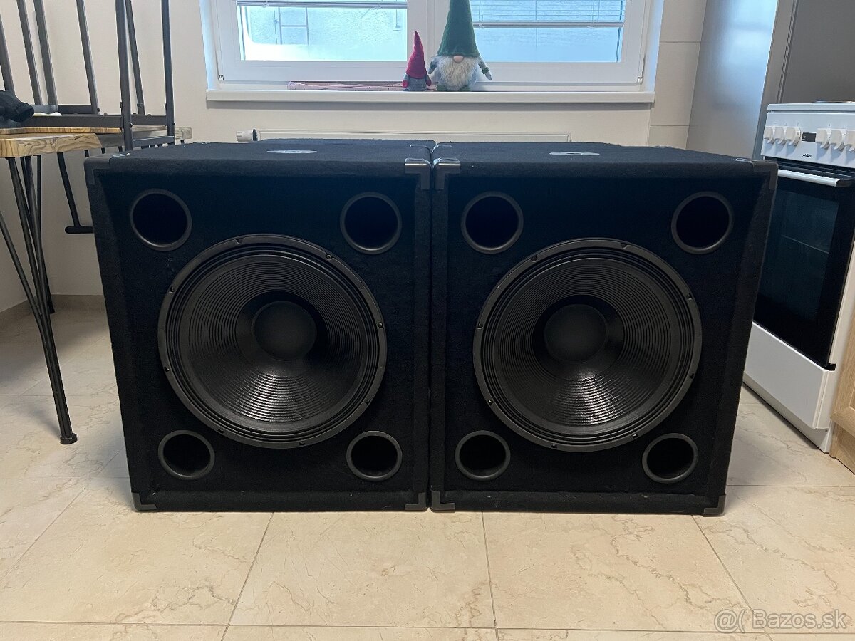 18" Subwoofer Hadex 1300W 650W RMS 8ohm vybavené Kolies