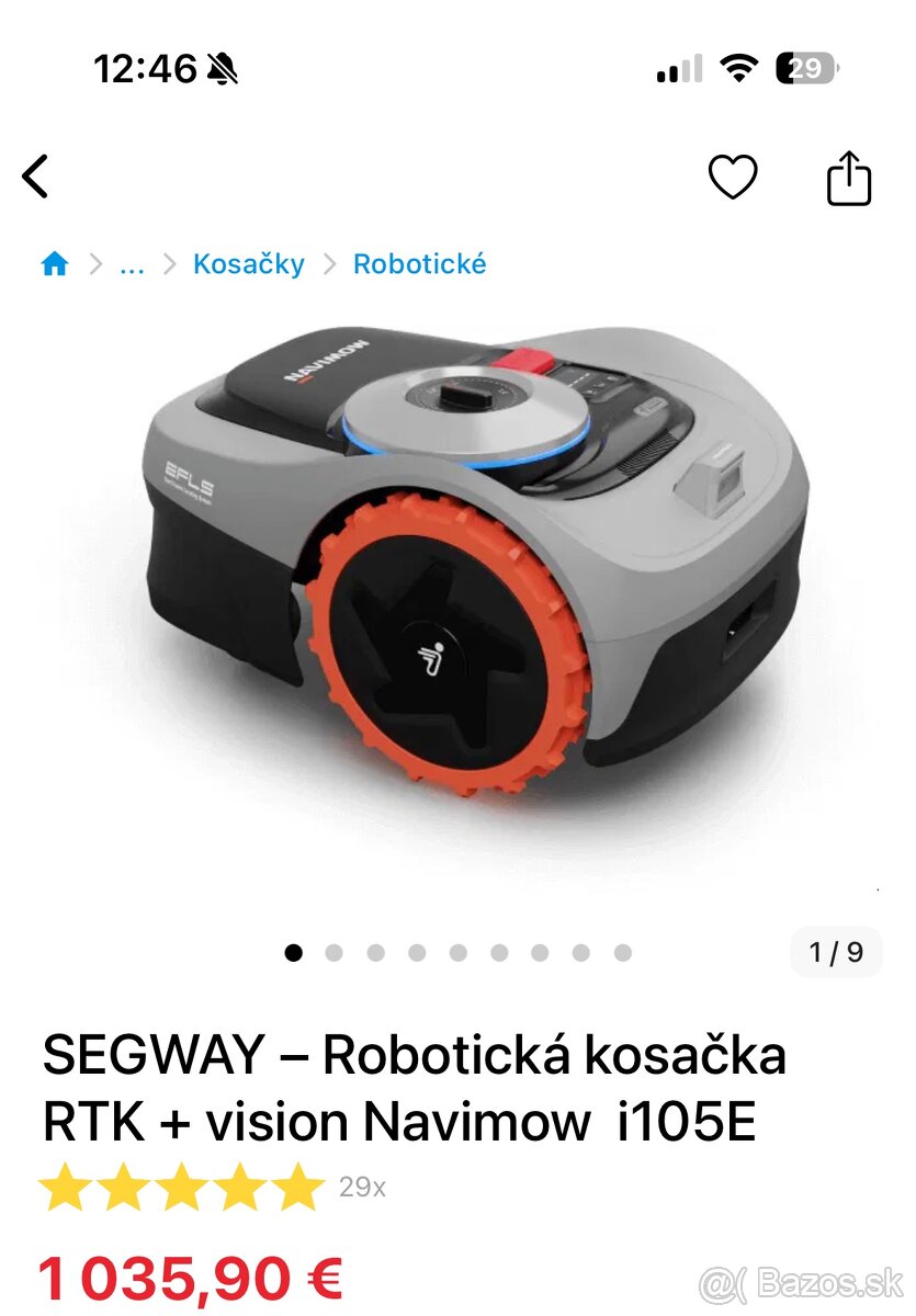 Roboticka kosacka segway