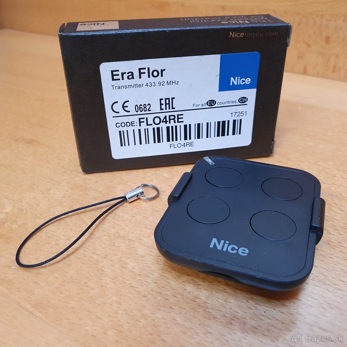 Kompatibilný diaľkový ovládač NICE ERA FLOR ⭐ FLO4RE