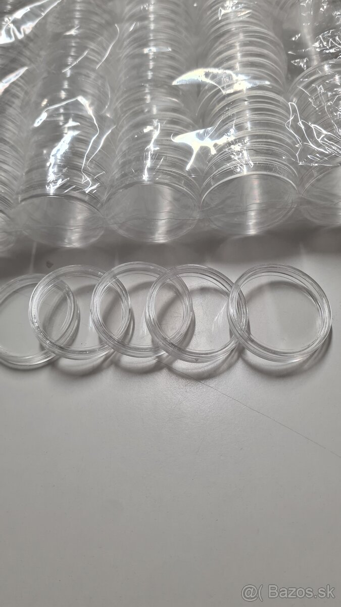 100ks plastových púzdier na mince