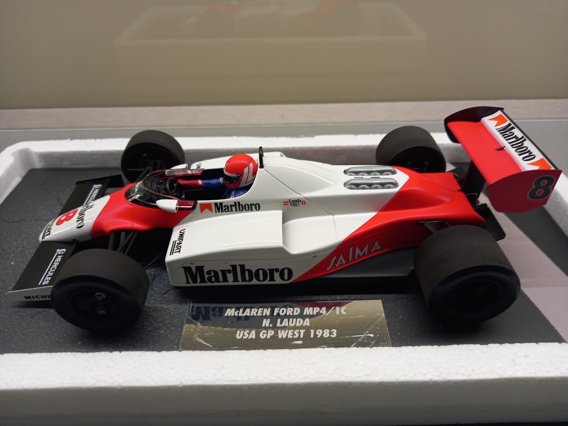 F1 MCLAREN MP4/1C FORD MARLBORO USA WEST GP 1983 LAUDA 1:18
