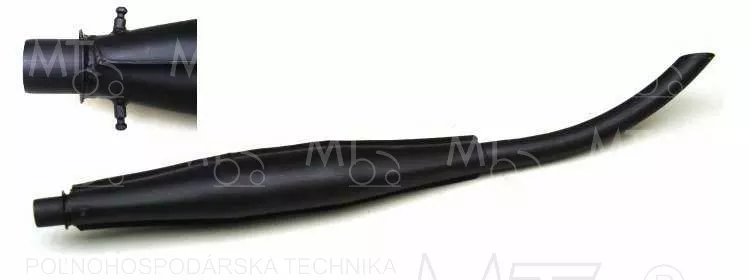 Tlmič výfuku maľovaný