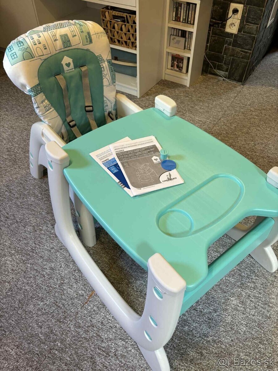Stolička Caretero HOMEE 2 v 1, mätová