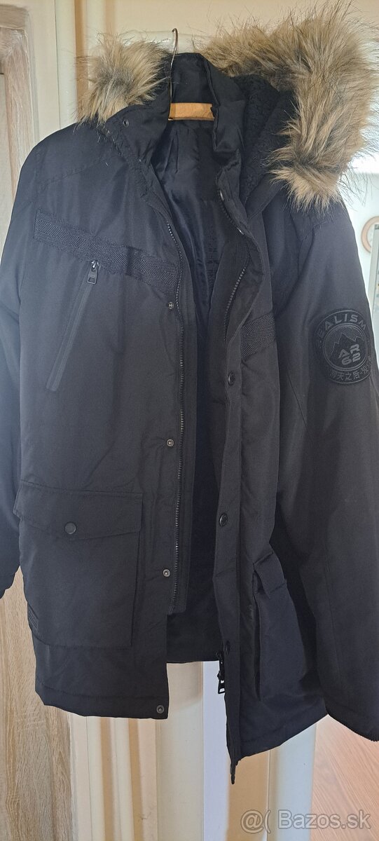 Čierna zimná bunda