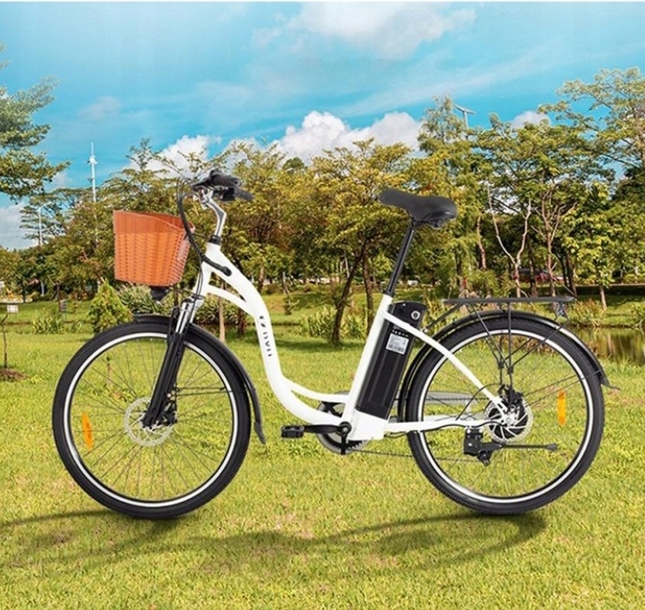 Nový elektrobicykel DYU C6 – dámsky, retro štýl, ešte v krab