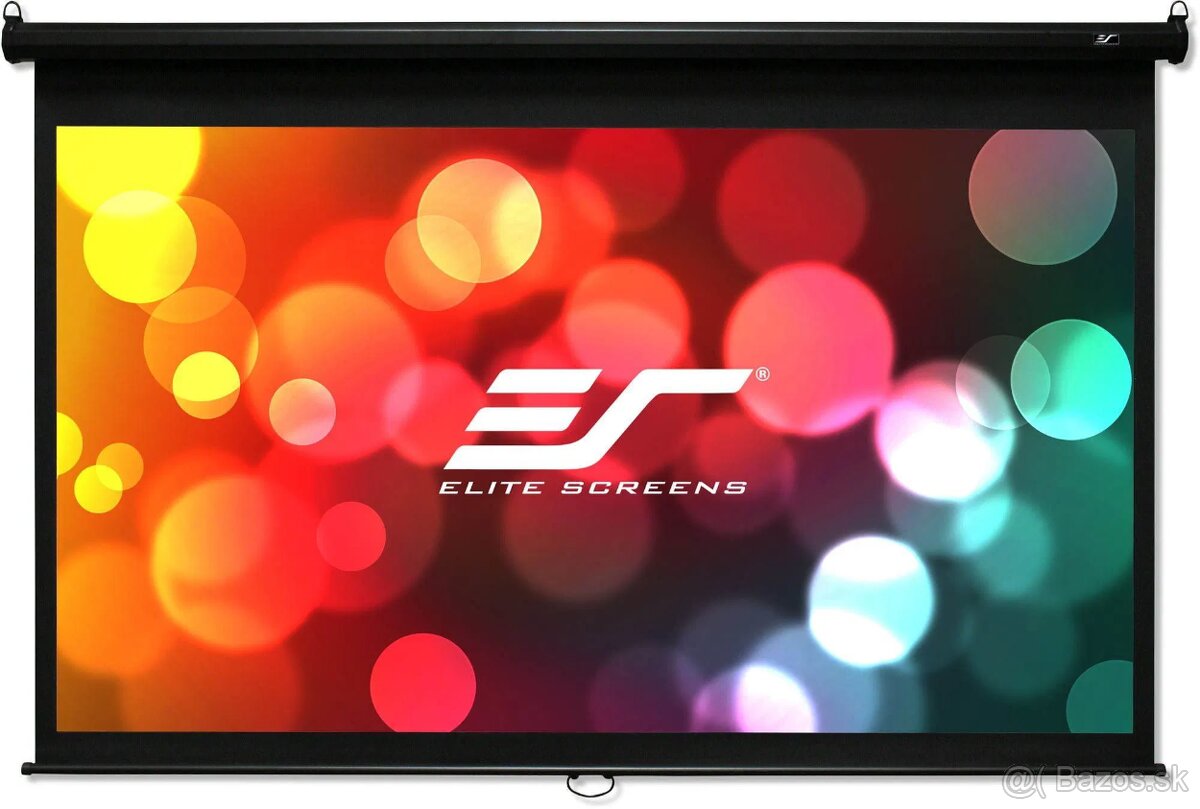 ELITE SCREENS roleta, 100" (16 : 9) + stropné držiaky