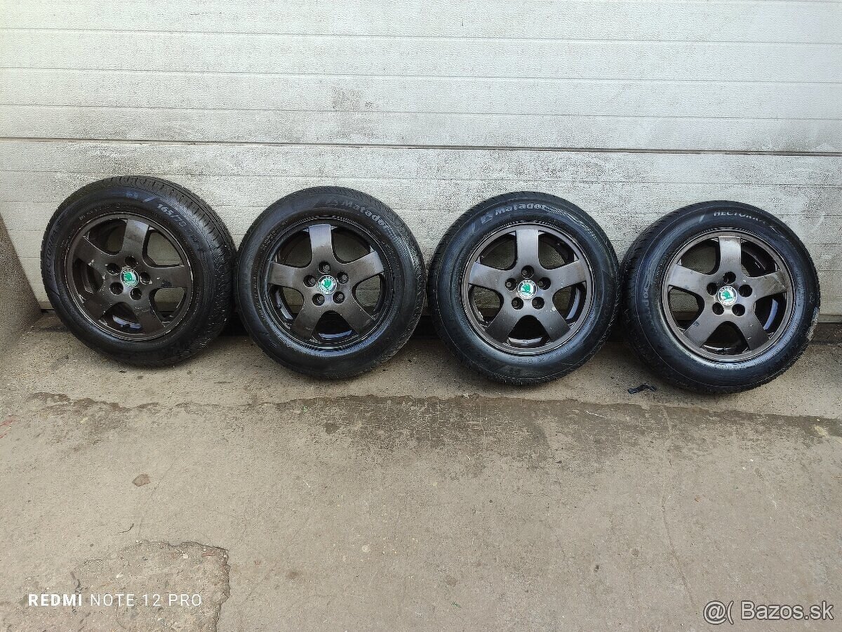 Hliníkové disky 5x100 R14 6J ET 43, Škoda, VW, Seat, Audi