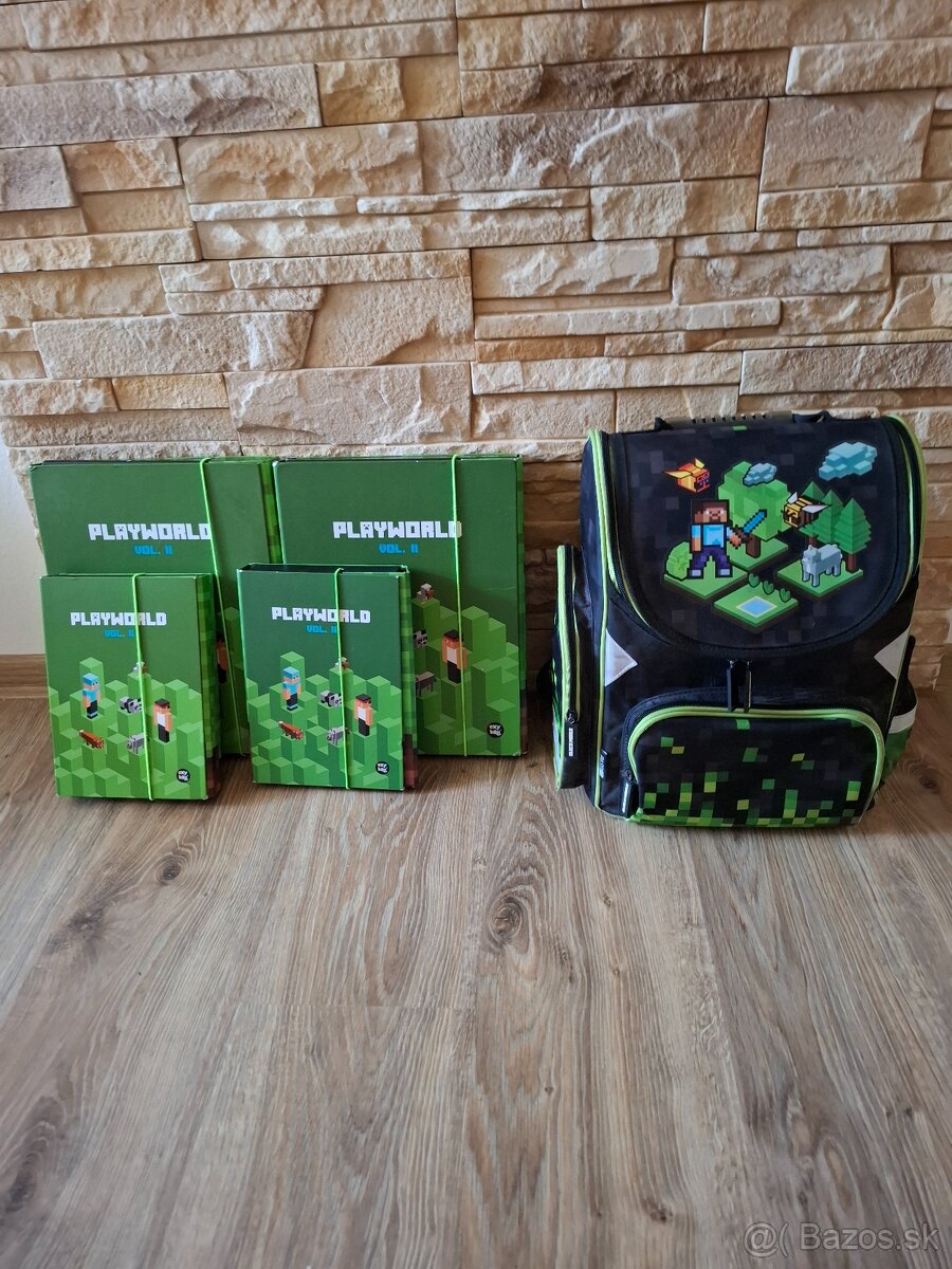 Minecraft školská taška