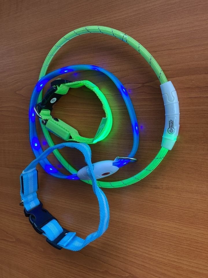 4ks Svietiaci Obojok pre psa / všetky obojkyspolu za 10