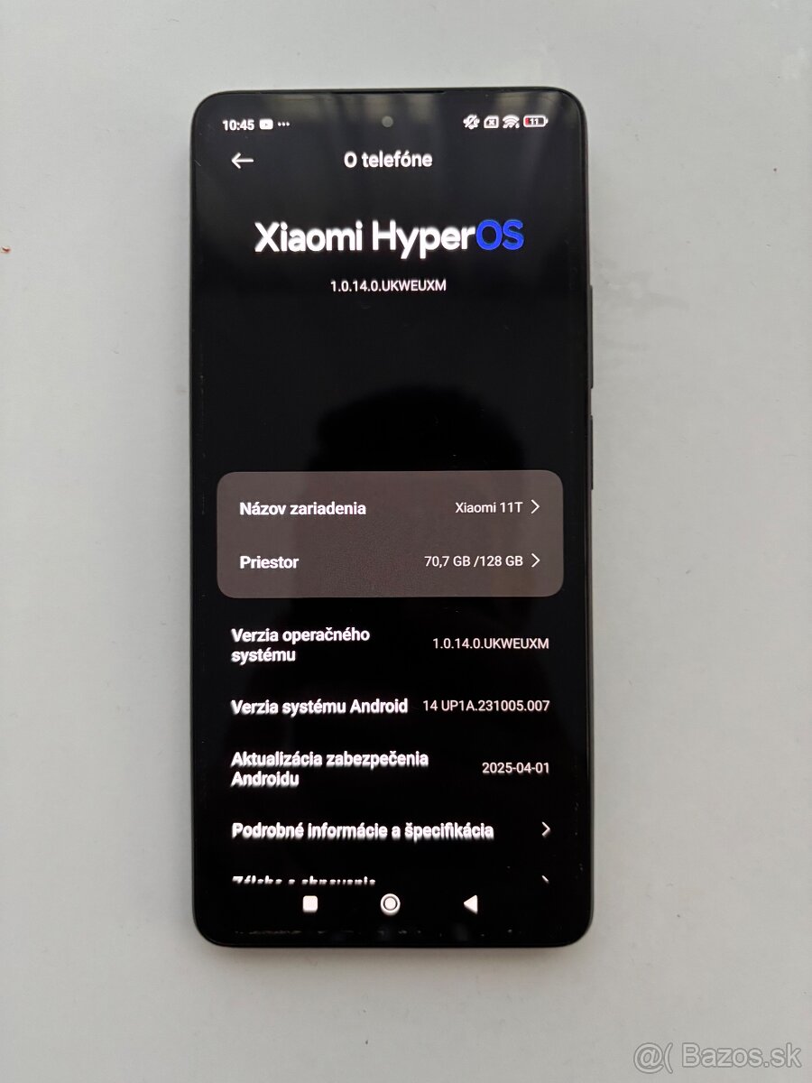 Xiaomi 11T 5G – 128 GB – výborný stav – Košice