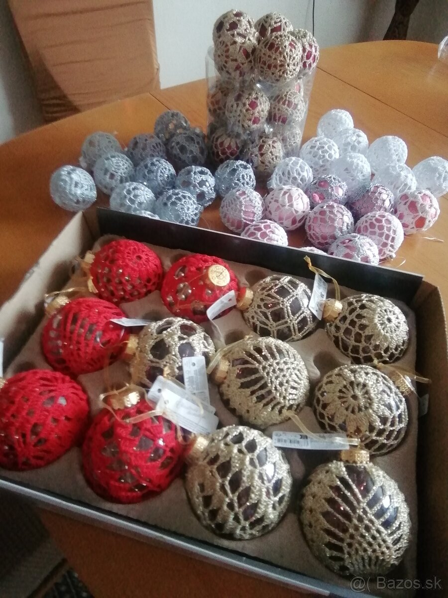 Háčkované vianočné ozdoby