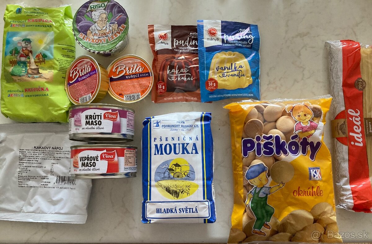 Trvanlivé potraviny za polovičnú cenu