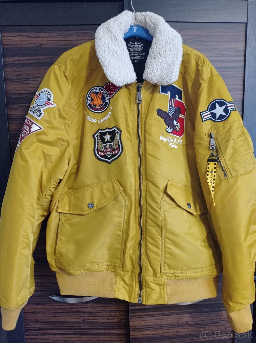 Zimná bomber bunda Top GUN