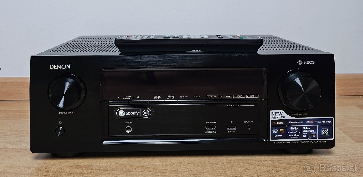 DENON AVR-X1400H / AirPlay Bluetooth Spotify Wi-Fi -
