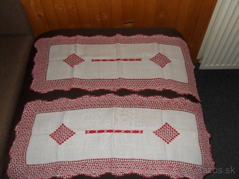 Ručne vyšívané dečky, obrusy