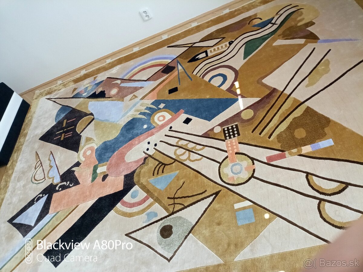 Moderní vlnění koberec - gobelín