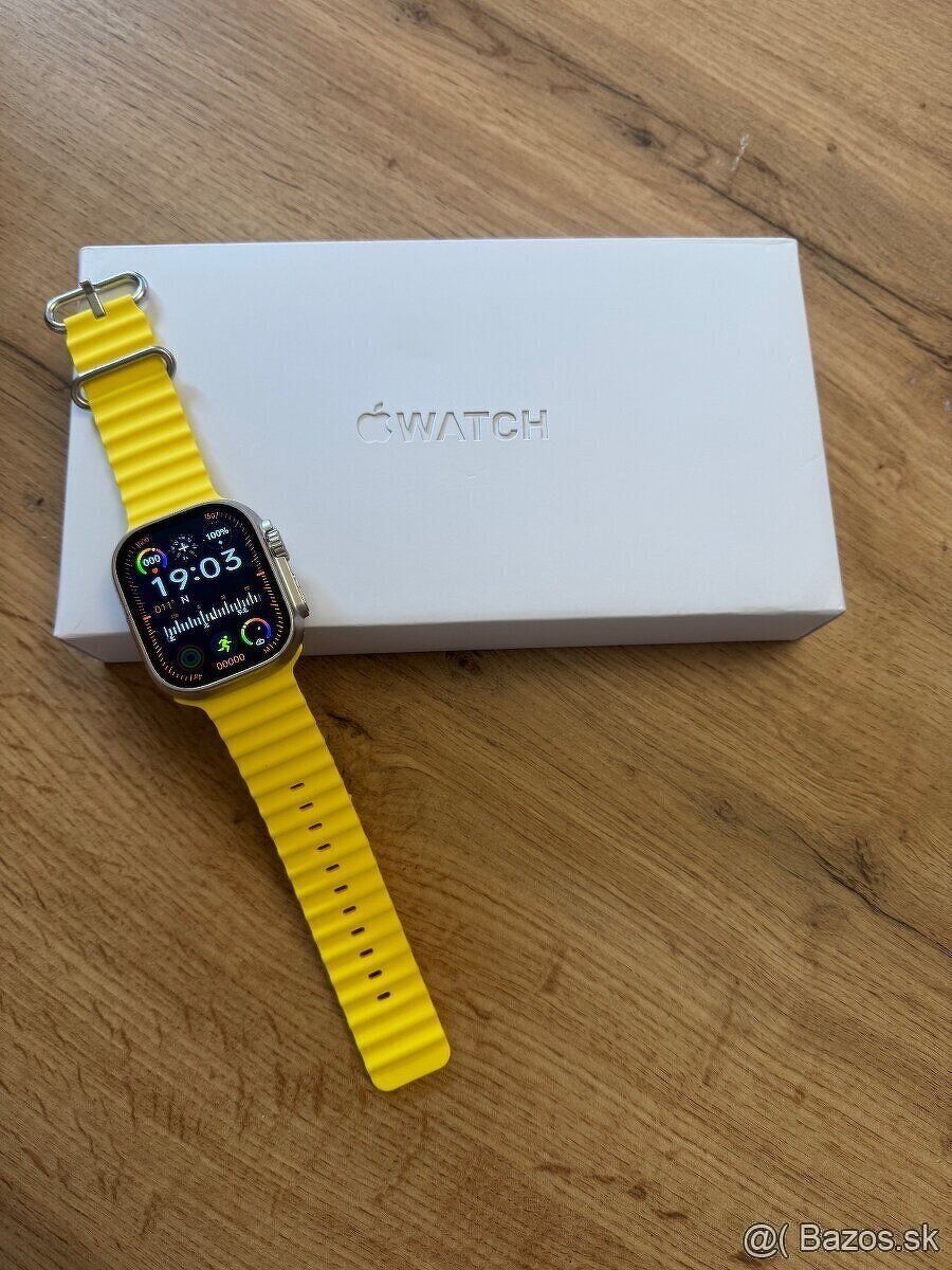 Inteligentne hodinky Ultra Watch 2 Titanium - žlté