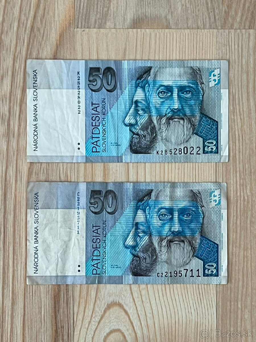 Slovenské bankovky 50 SK