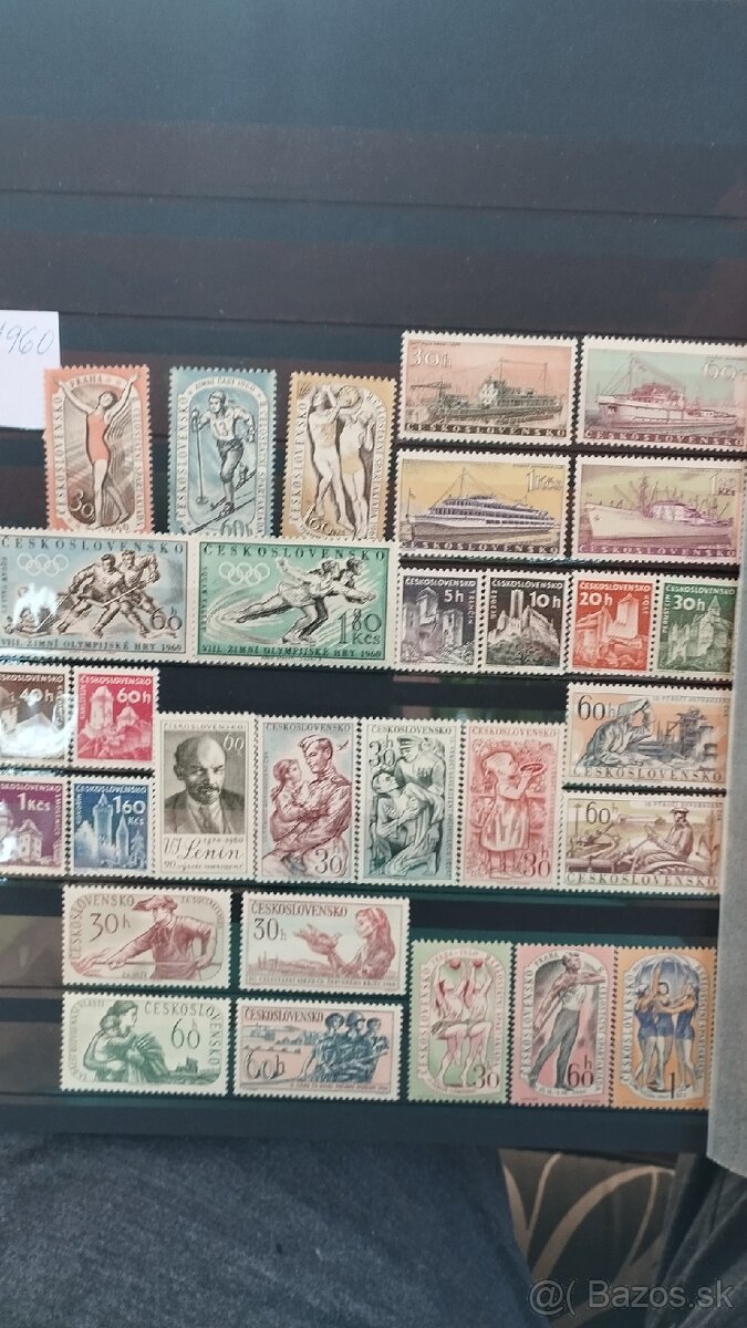 Známky Československo kompletní rok 1960