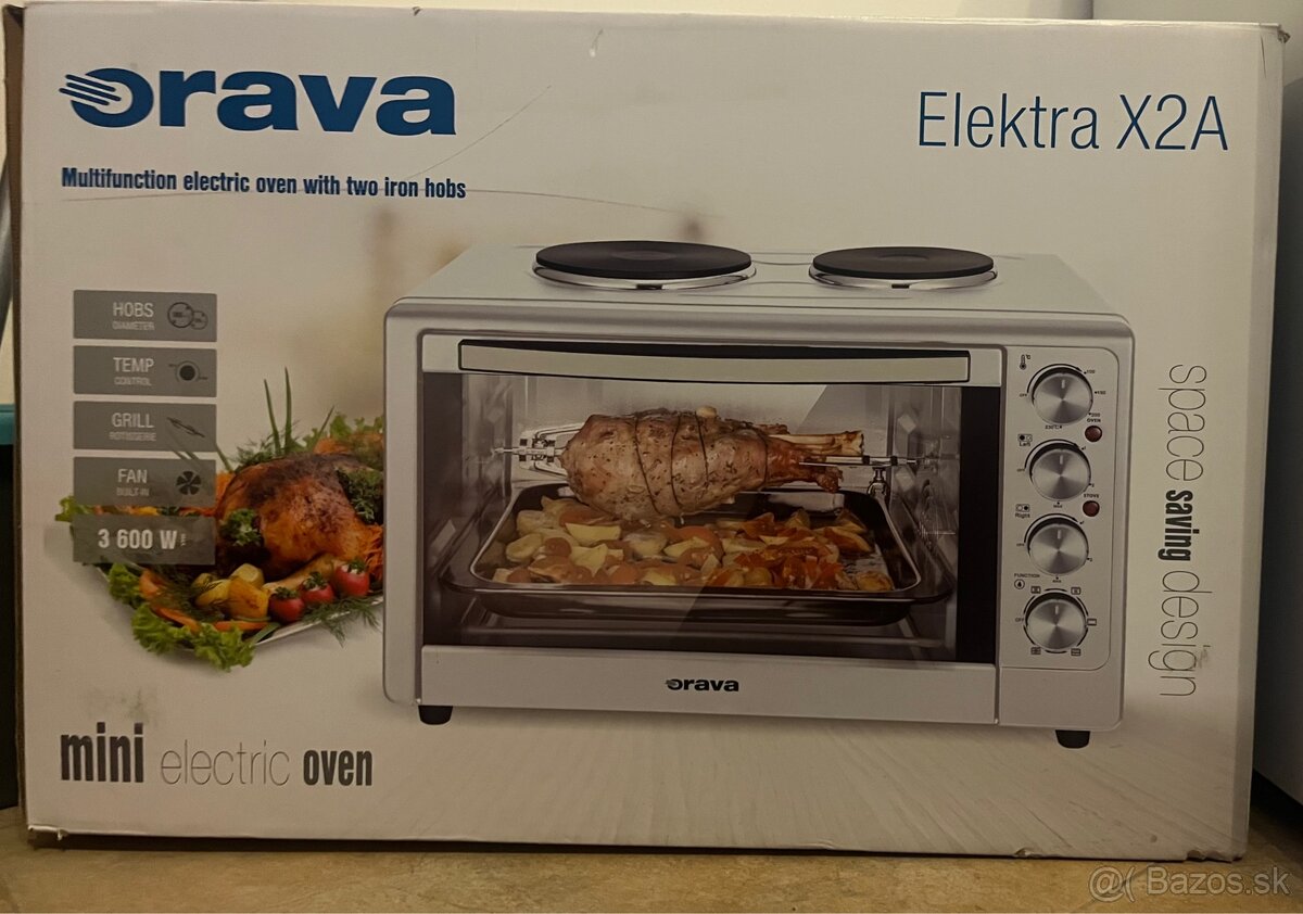 Orava Elektra-X2A mini rúra + dvojplatnička