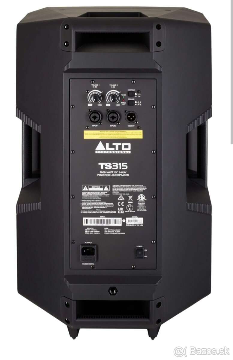 Predám aktivne reproboxi ALTO TS 315