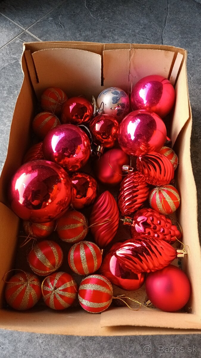 Predam mix retro vianocne gule sklenene balik